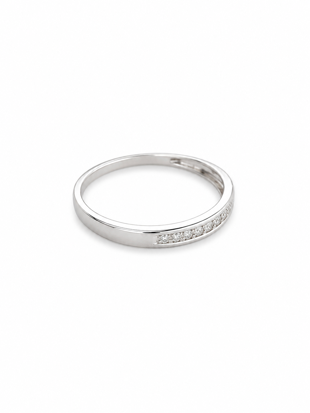 10KT White Gold 0.05 CTW Diamond Ring [A1B6 K5H00]