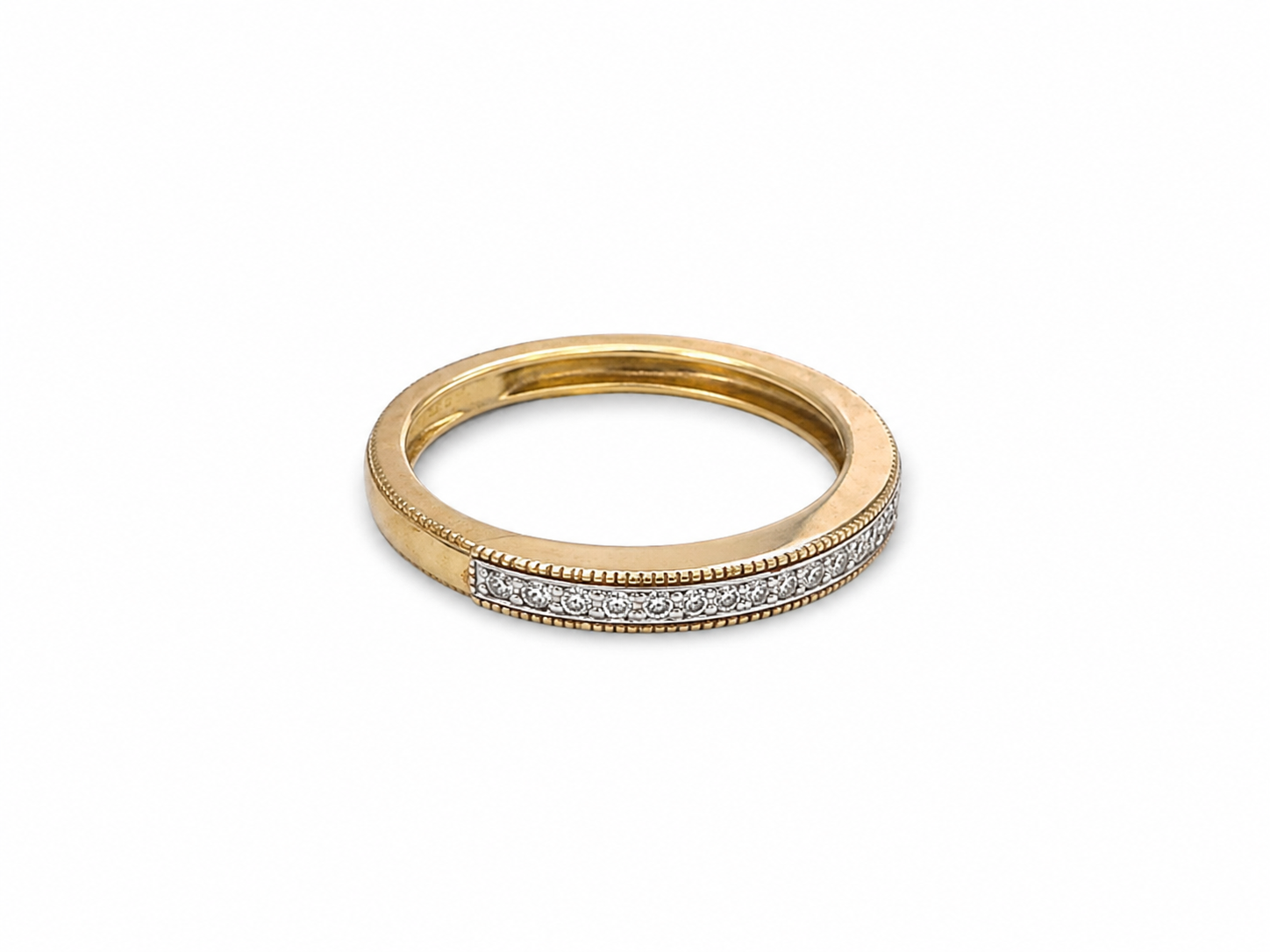 10KT Yellow Gold 0.05 CTW Diamond Ring [A1B6 - K4H00]