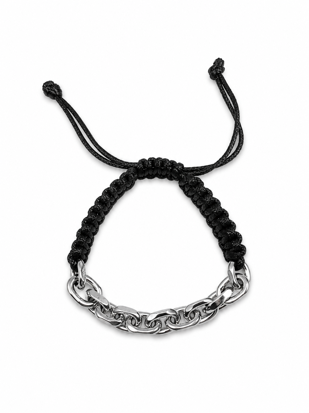 Stainless Steel Black Chain Style Bracelet