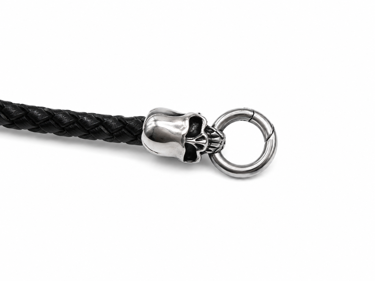 Stainless Steel Skull Bracelet Black