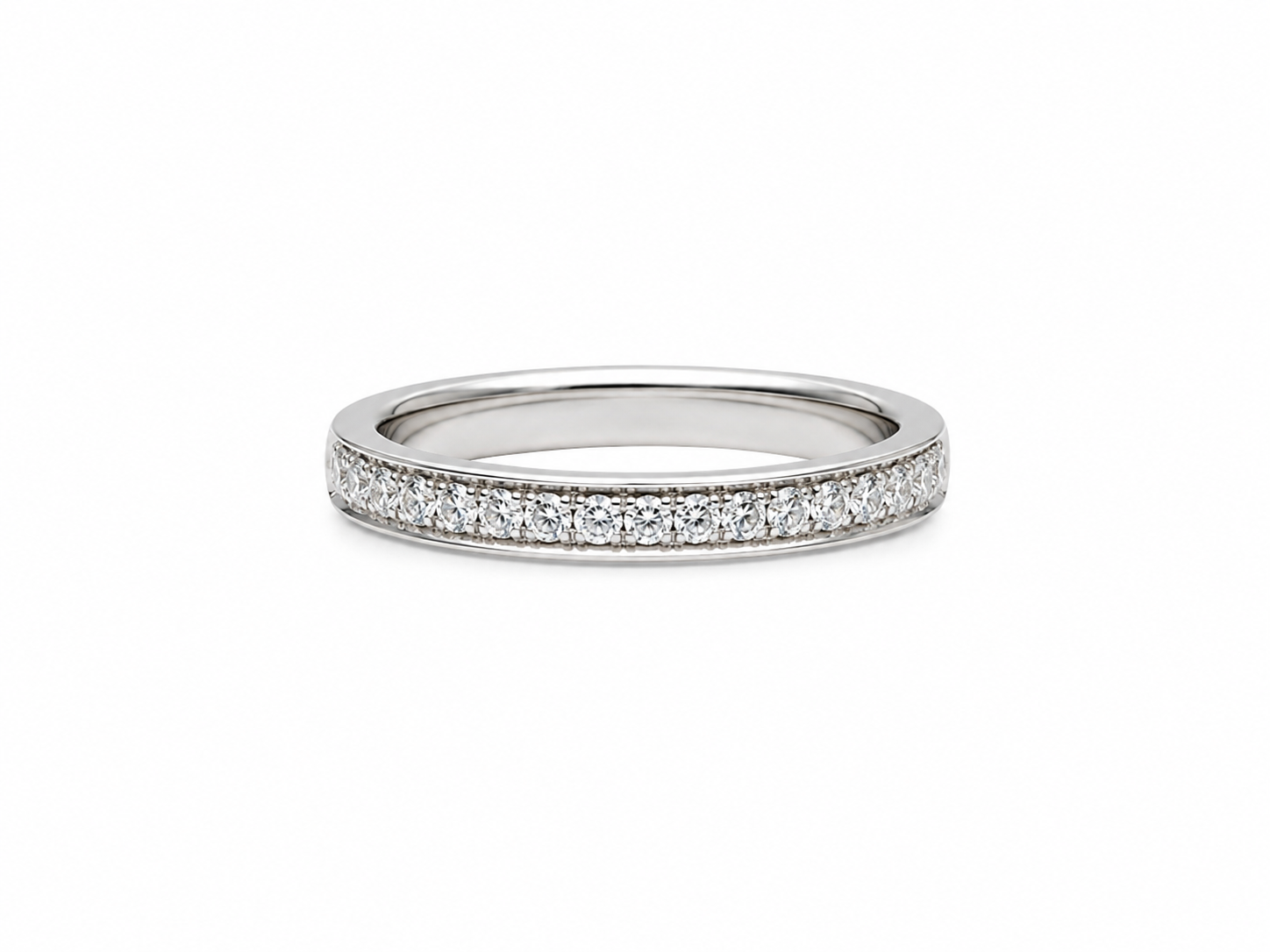 925 Sterling Silver 0.05 CTW Diamond Ring [A1B8 - KS1H25]