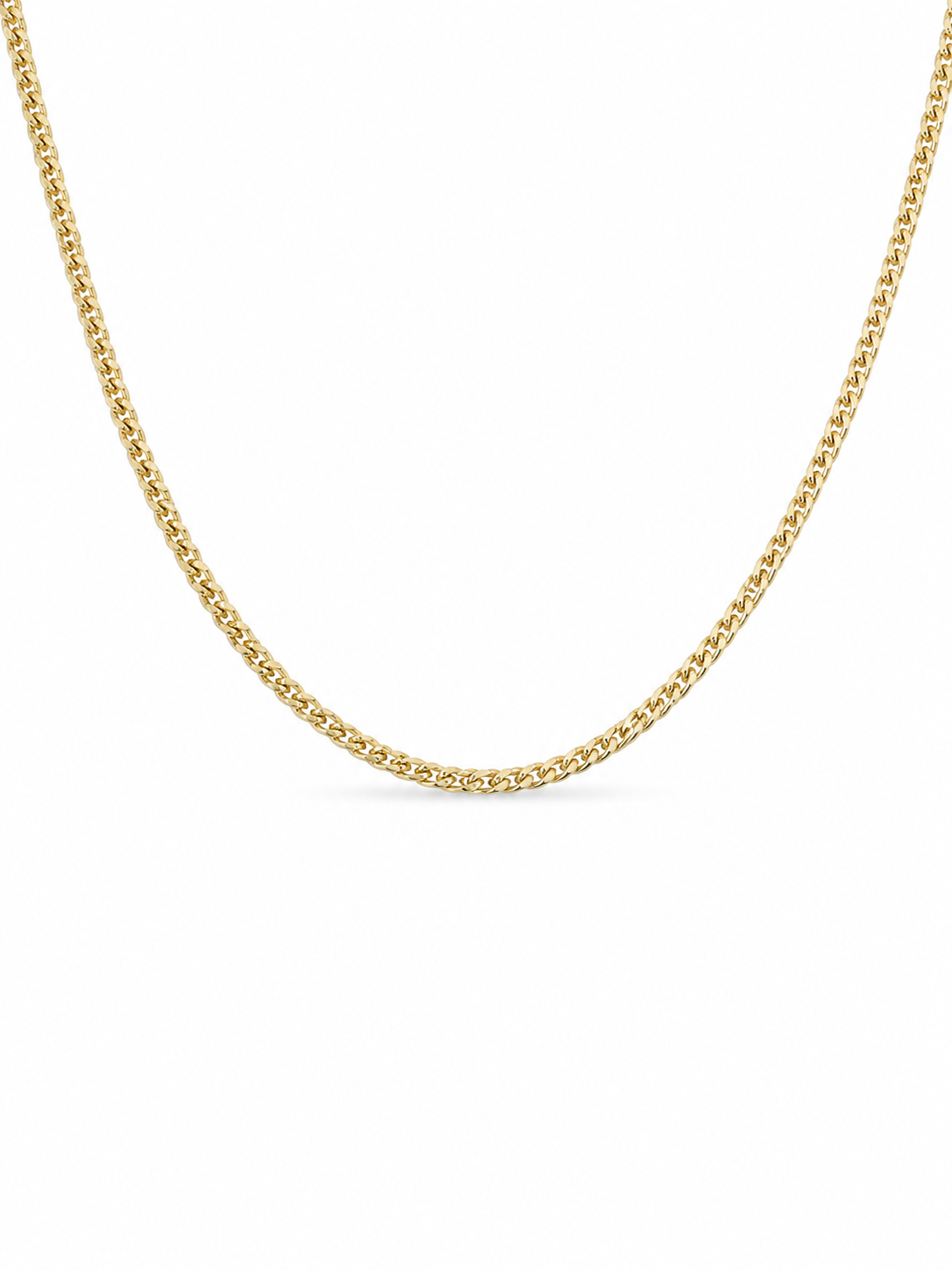 10KT Hollow Two Tone 2 MM Franco Chain