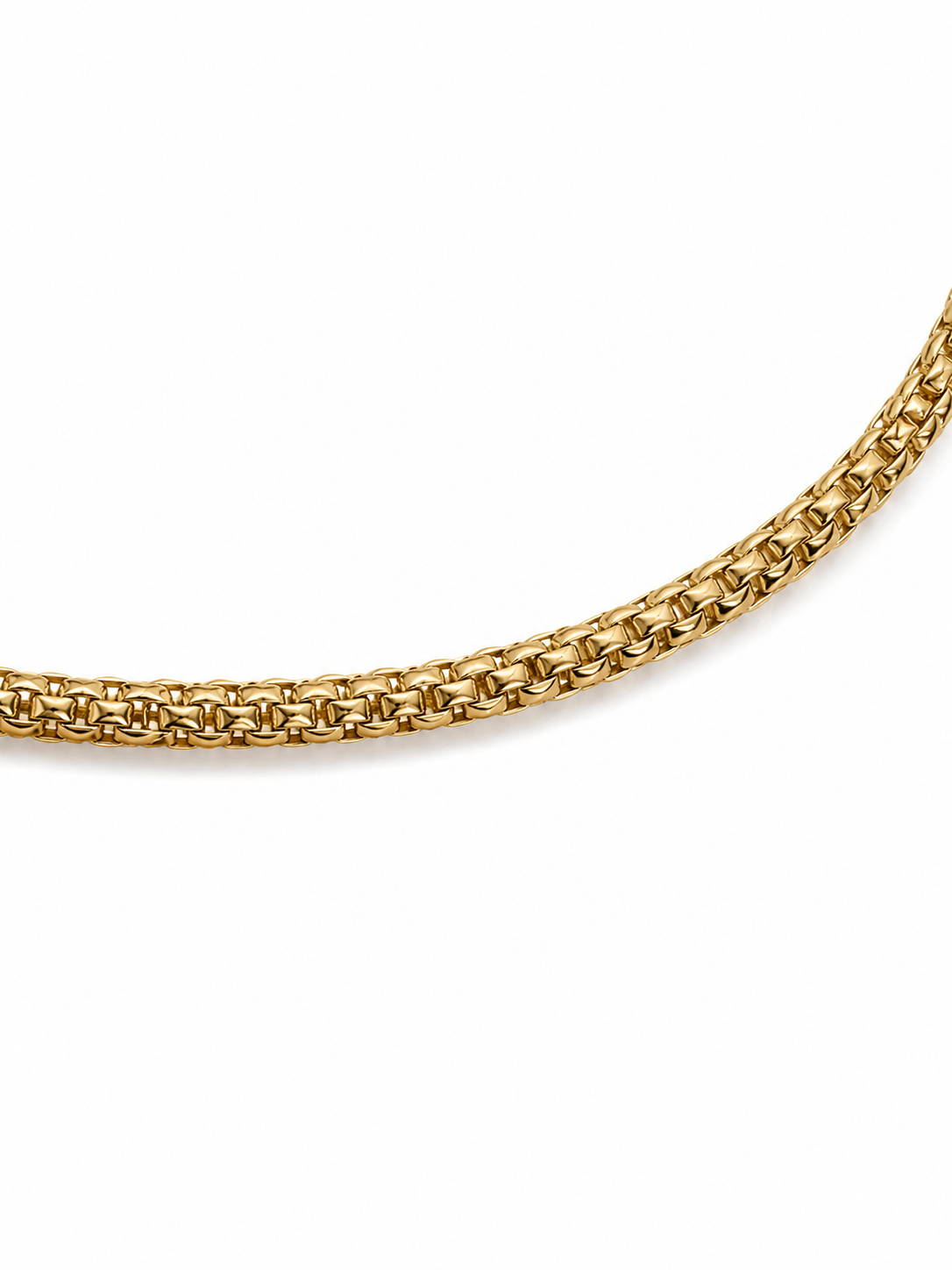 14KT Round Reversible Jesus Cross Stretchable Yellow Gold Bracelet