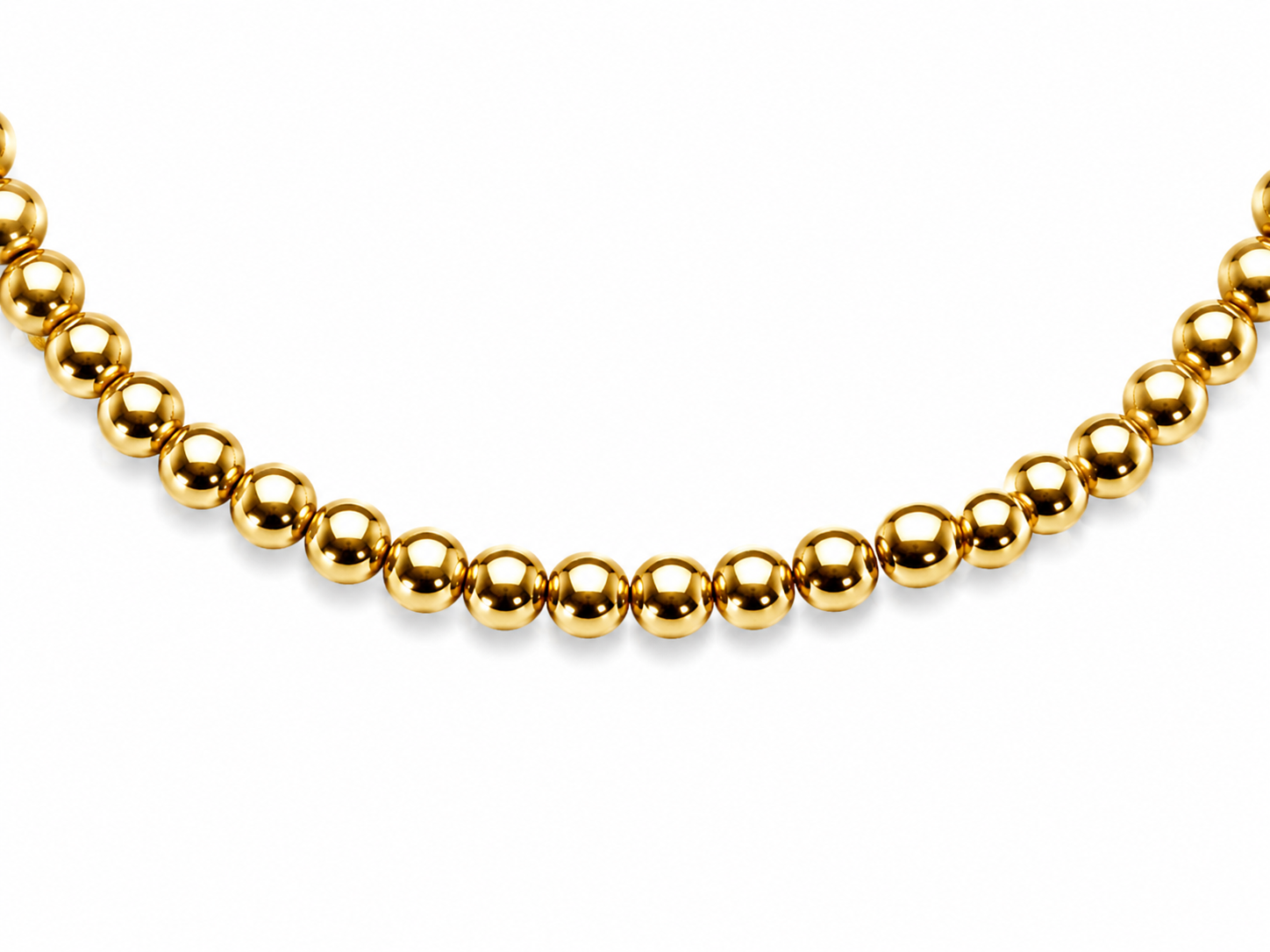 14KT Beaded 4.2 MM Yellow Gold Bracelet
