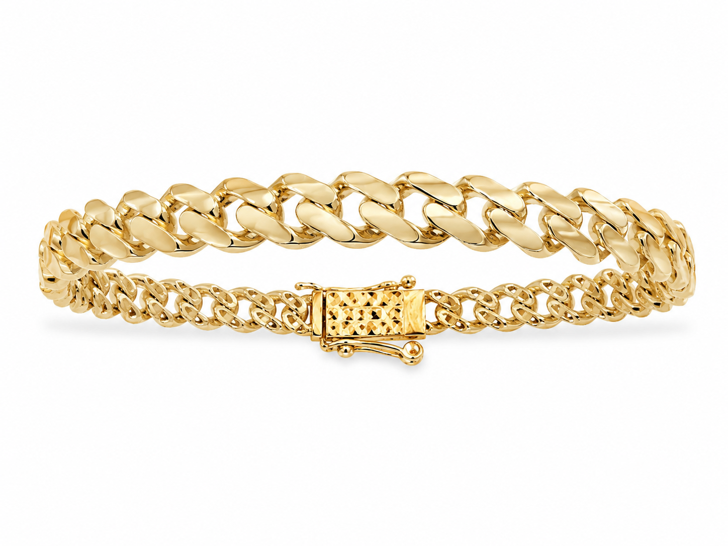 14KT Yellow Gold Cuban 5 mm Bangle Bracelet