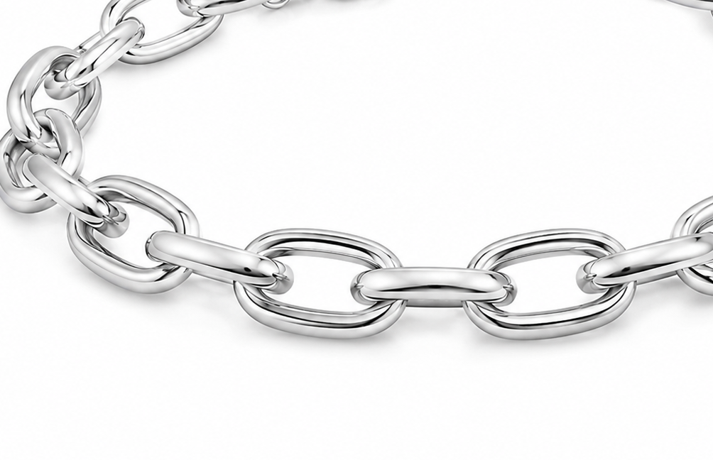 Stainless Steel Teddy Bear Charm with Crystal Bracelet