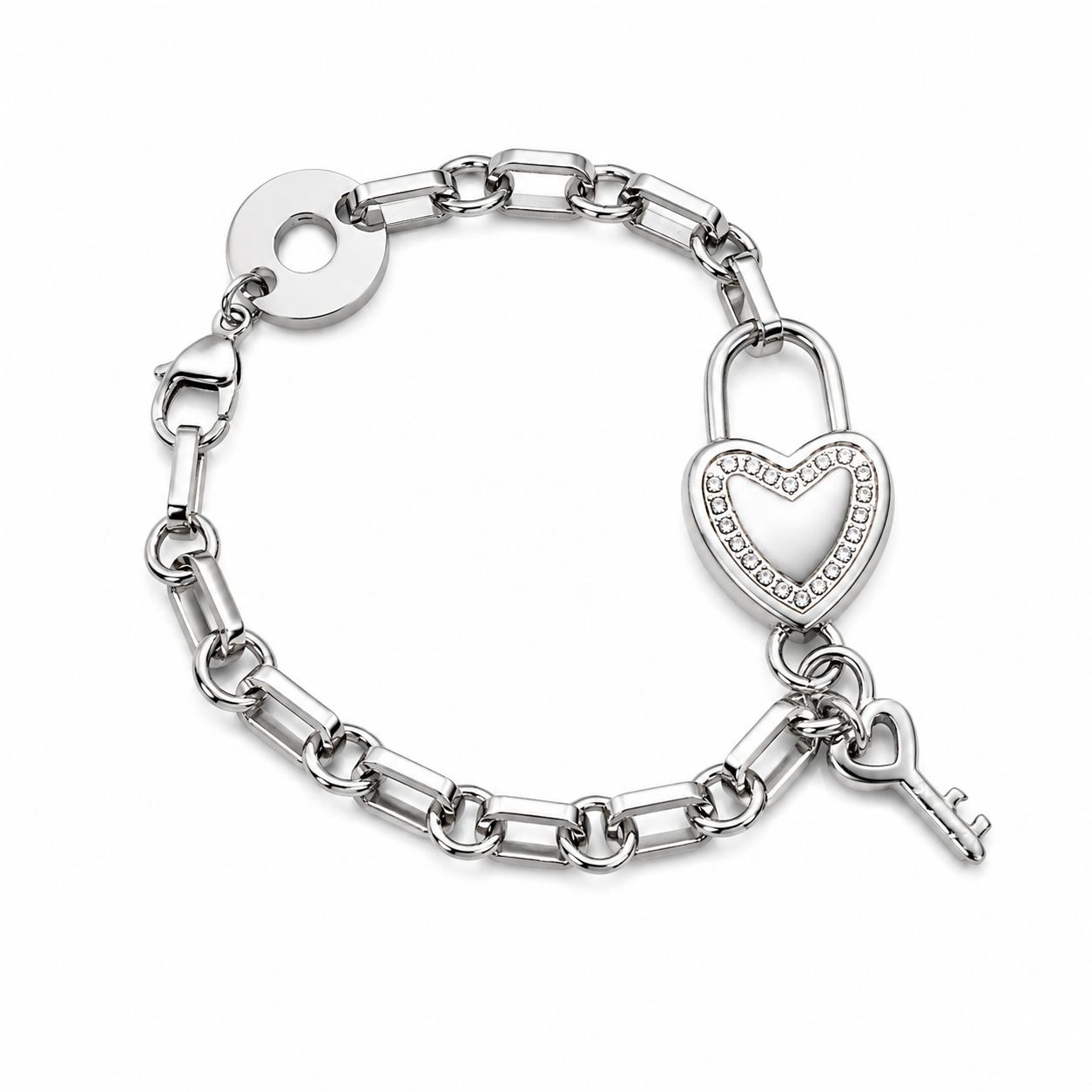 Stainless Steel Heart Bracelet