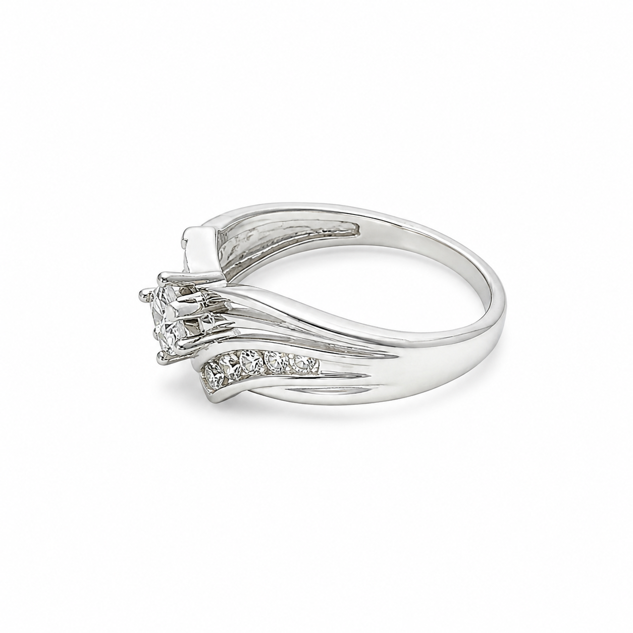 14KT White Gold 0.25 CTW Diamond Ladies Ring [KS22H00]