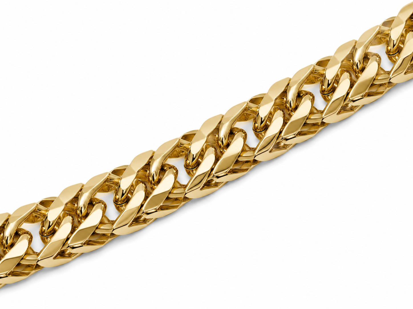 14KT Yellow Gold Diamond Cut 2 MM Franco Link Chain