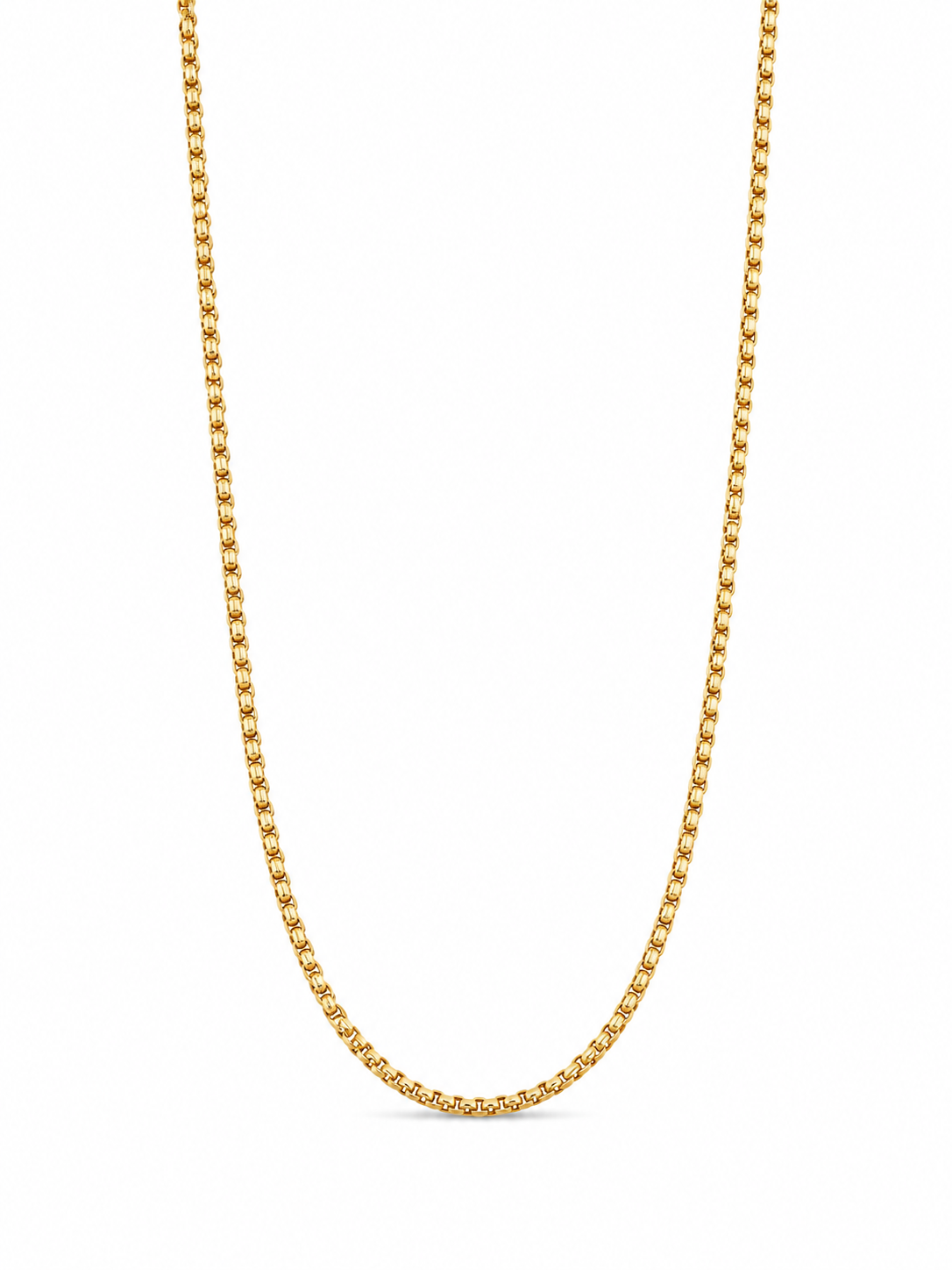 10KT Solid Yellow Gold 2 MM Lobster Lock Diamond Cut Rolo Chain