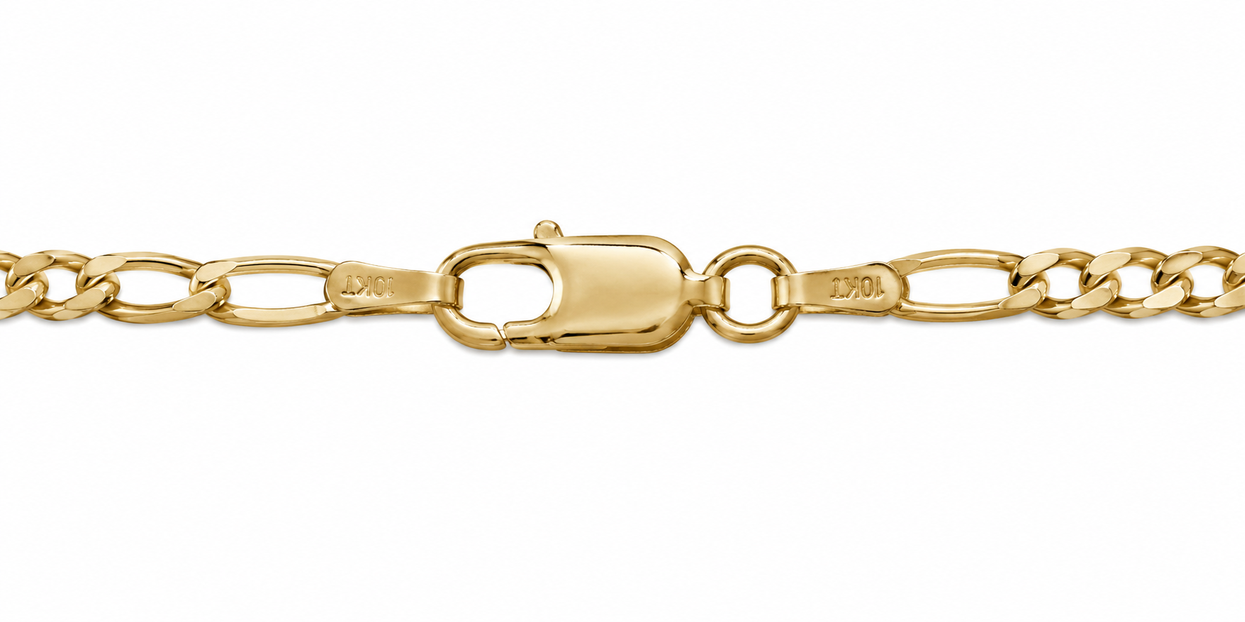 10KT 2 MM Yellow Gold Figaro Link Chain