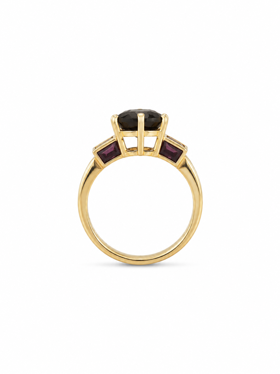 10KT Yellow Gold 3.00 STW Garnet Ring  A3B1 [K11H]