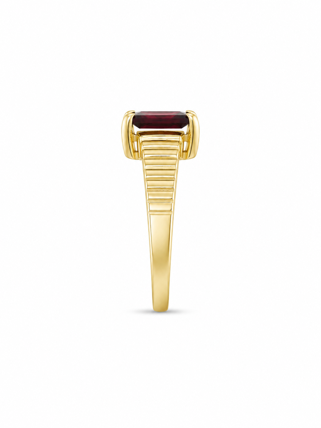 14KT Yellow Gold 3.00 STW Garnet Ring A3B7 [K9H]
