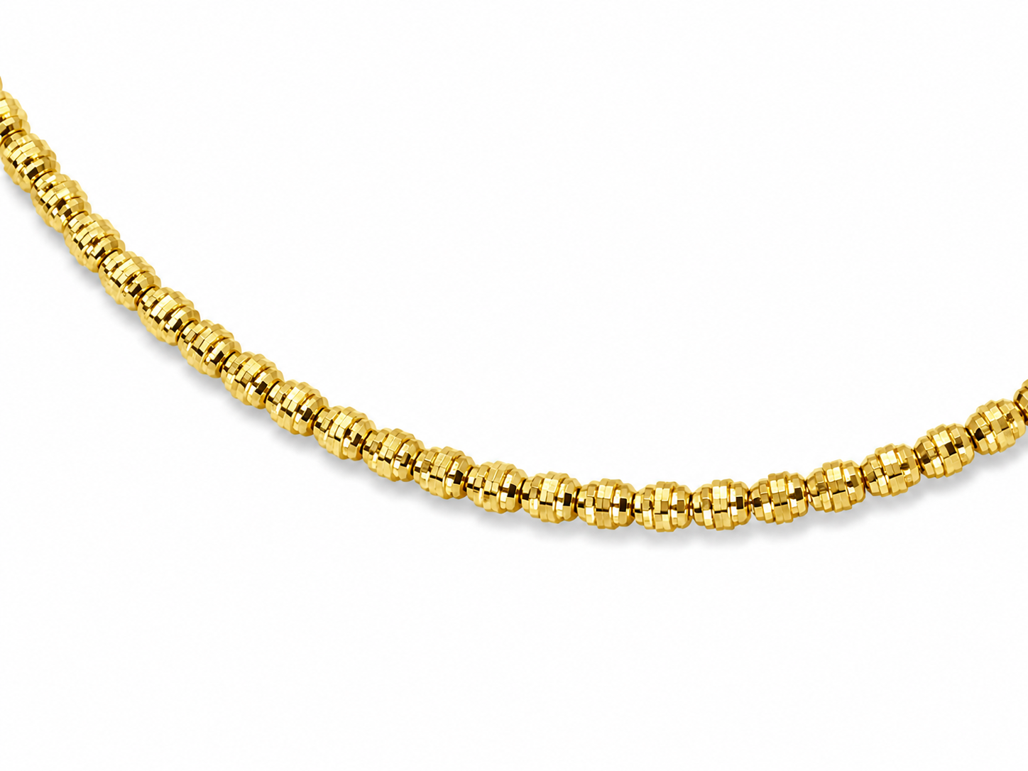 14KT Yellow Gold Thin 2 MM Lobster Claw Lock Bangle Bracelet