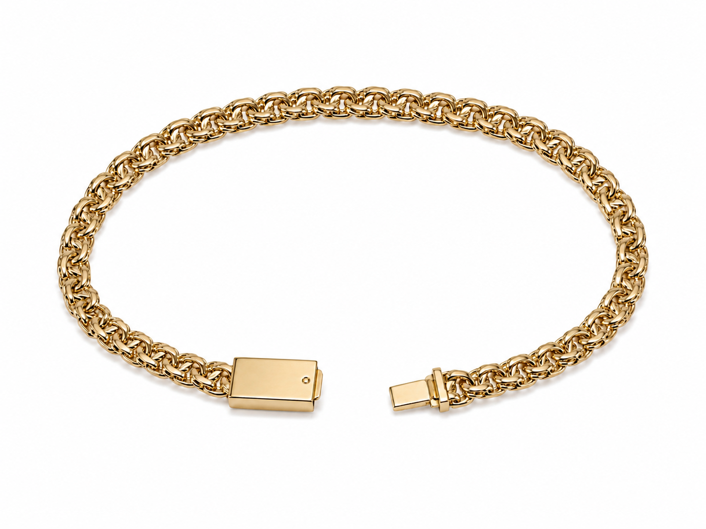 10KT Solid Yellow Gold Chino Link 5.5 mm Bracelet