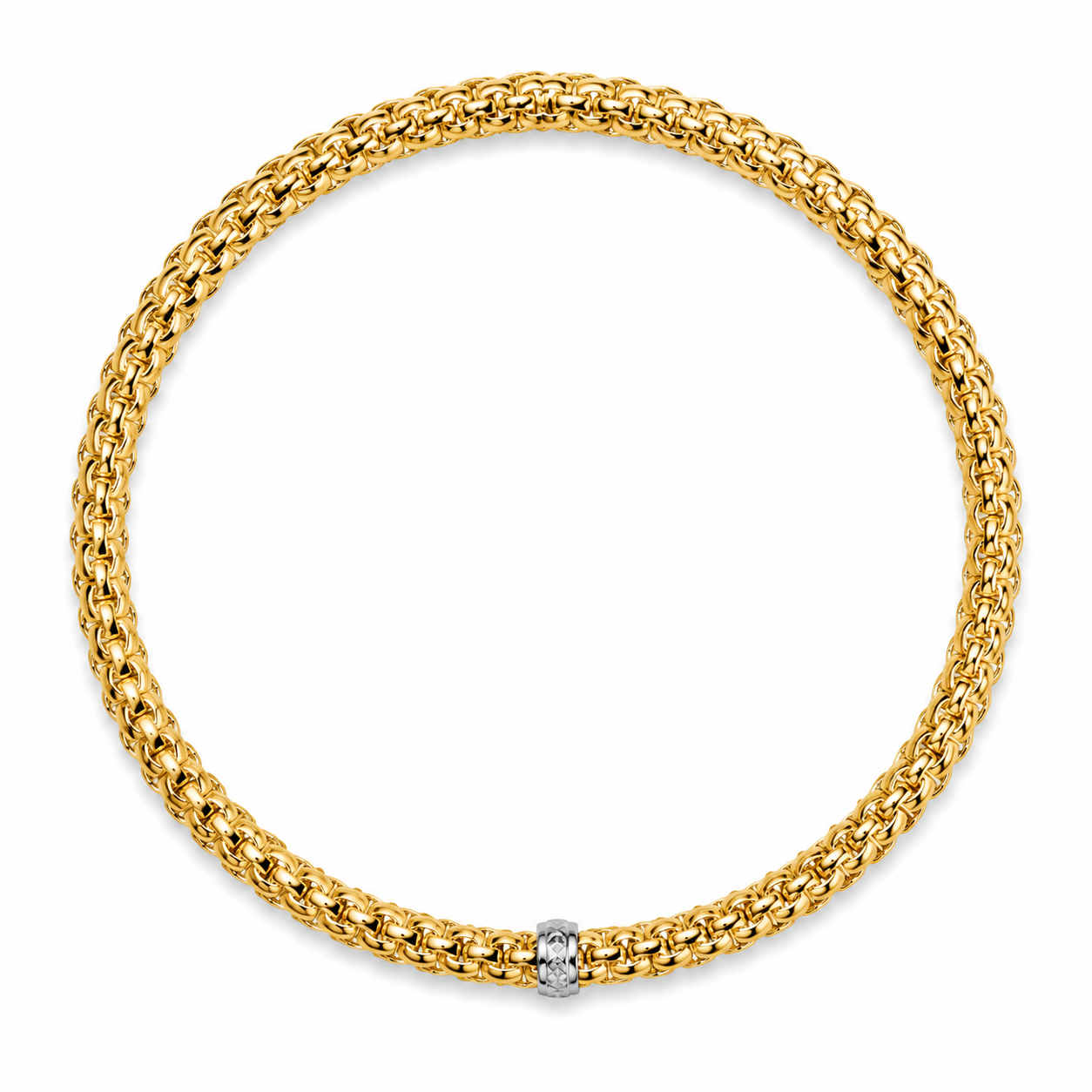 14KT Yellow Gold Stretchable 2.6 MM Designer Bangle [A4B3]