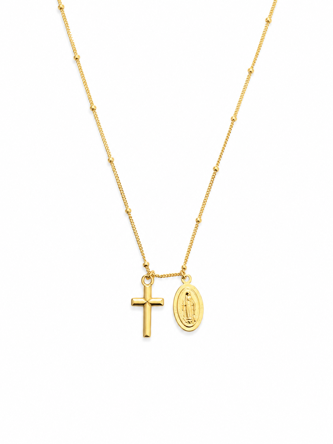 14KT Yellow Gold Ladies Rosary Necklace