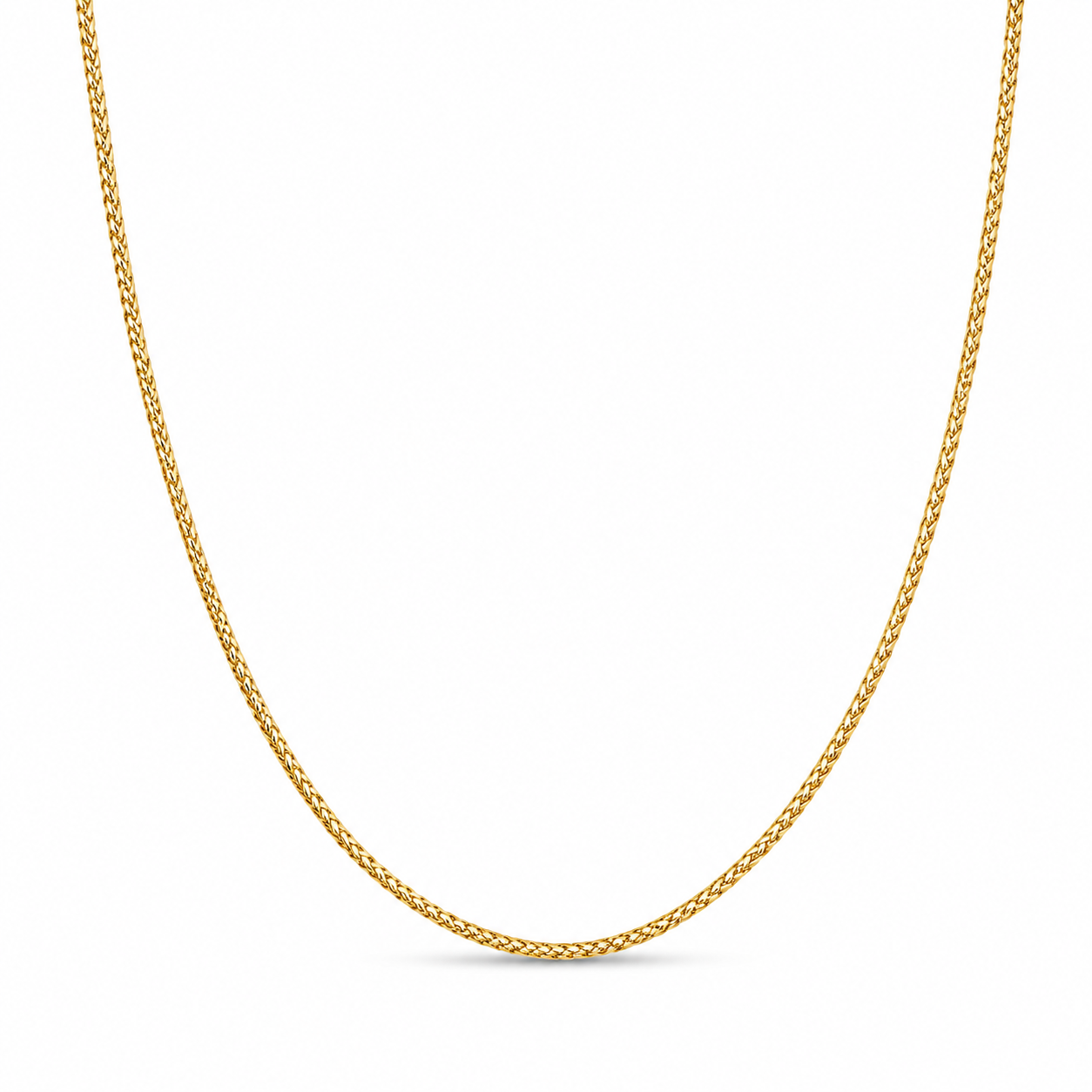 18KT Yellow Gold 1 MM Franco Link Chain