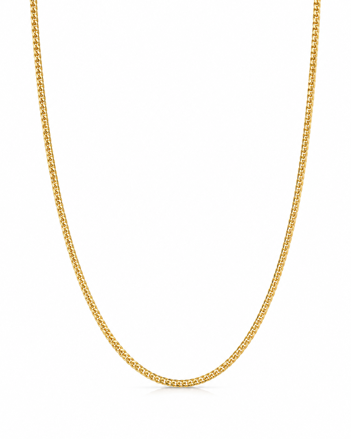 18KT Solid Yellow Gold Franco Chain