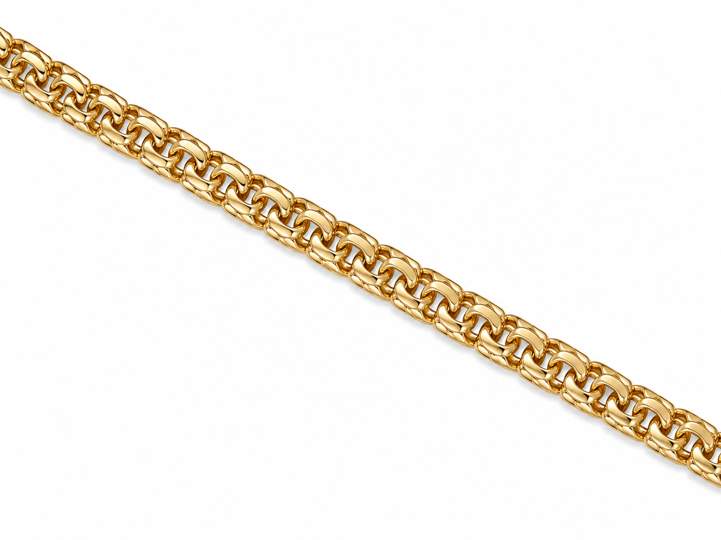 10KT Solid Yellow Gold 9 MM Chino Link Chain