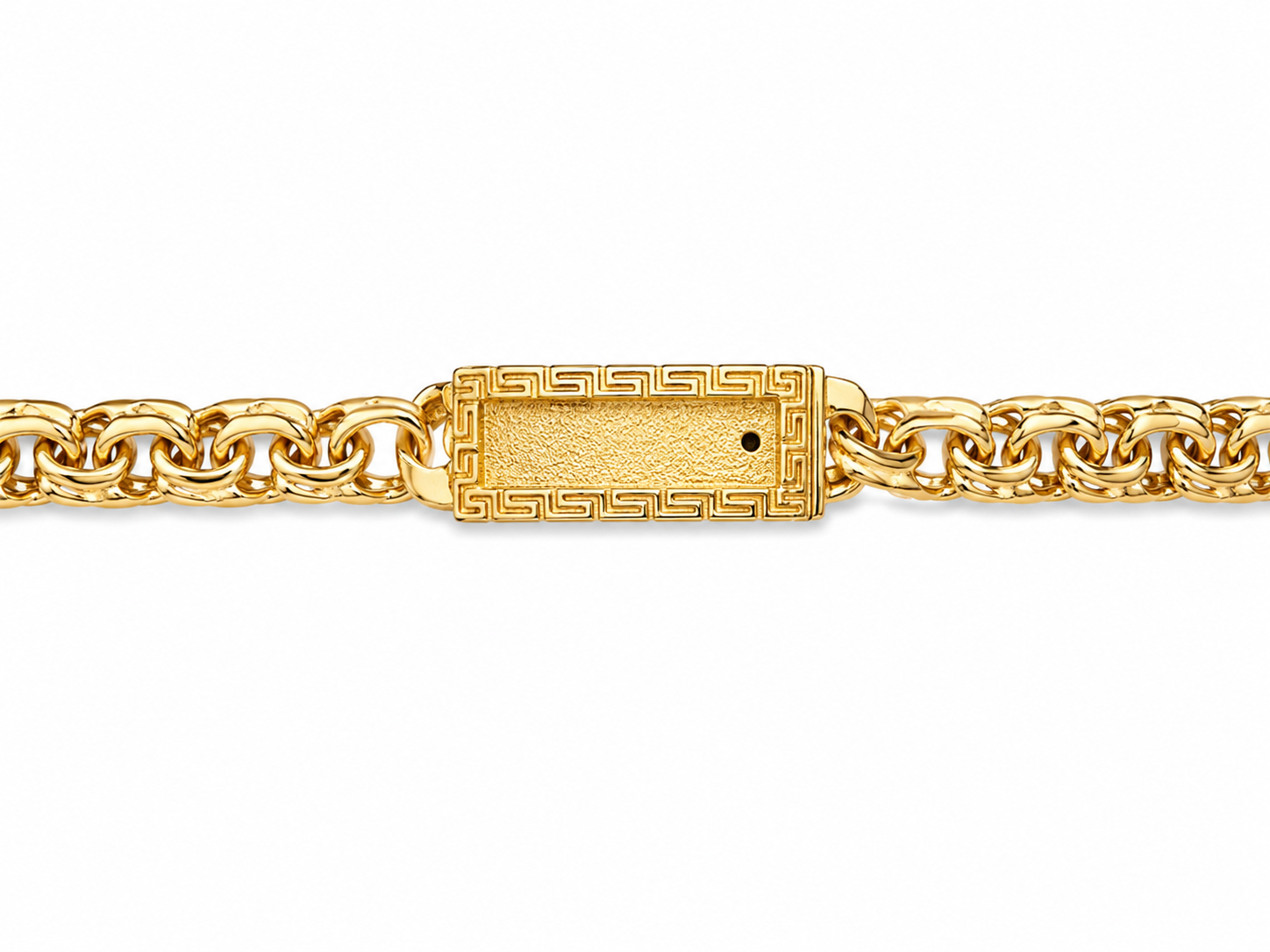 10KT Solid Yellow Gold 9 MM Chino Link Chain