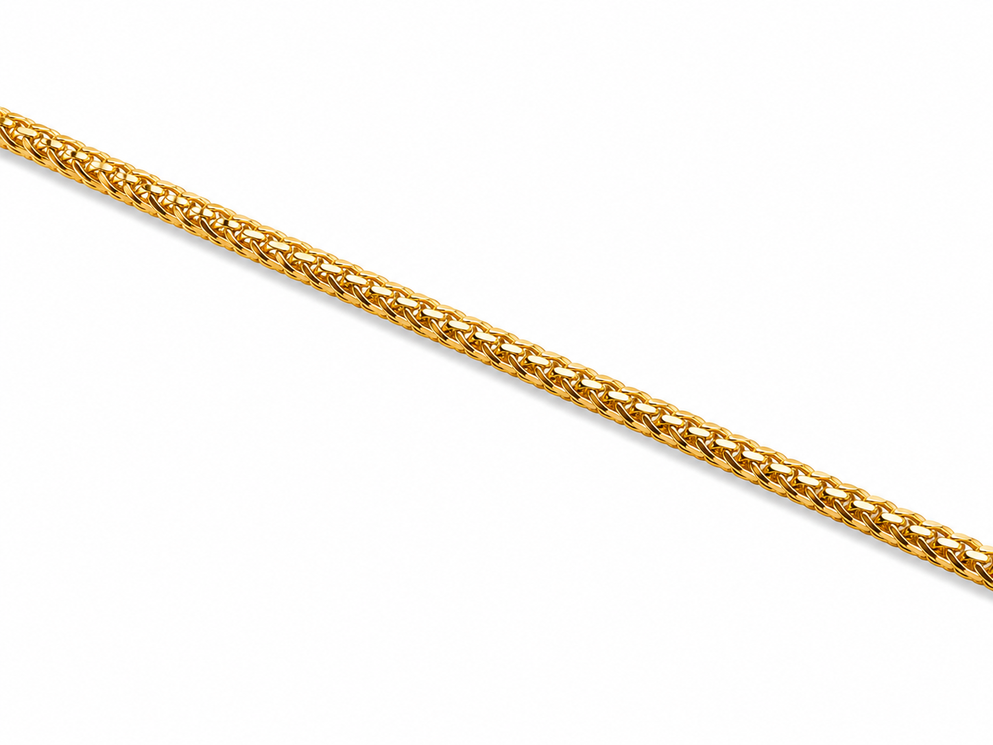 10KT Solid Yellow Gold 2.5 MM Rope Bracelet