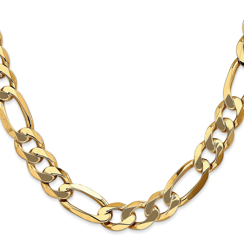 14KT Solid Yellow Gold 4 MM Figaro Link Chain