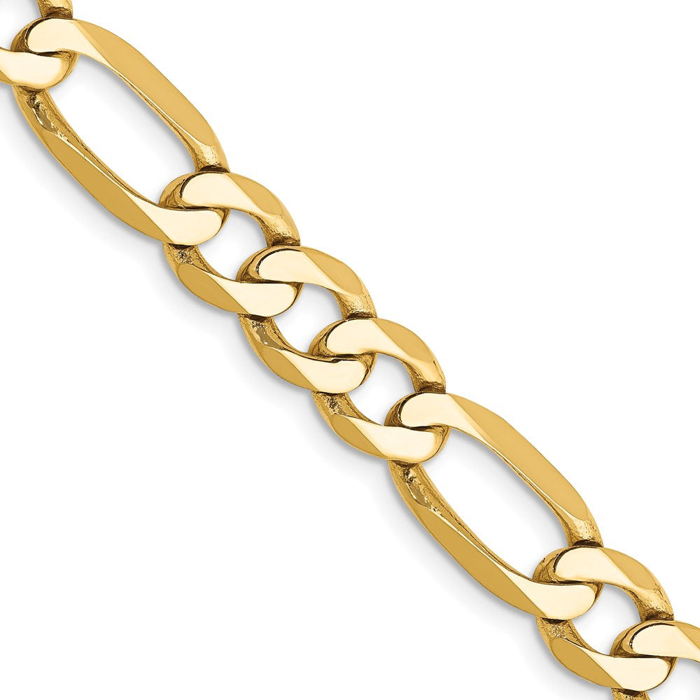 14KT Solid Yellow Gold 4.5 MM Figaro Link Chain