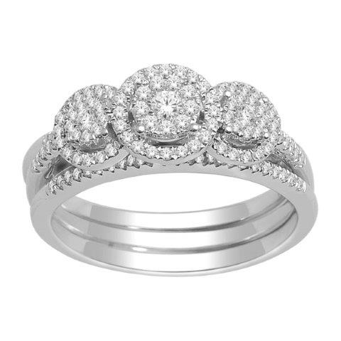 10K White 0.50Ct D-Bladies Rings
