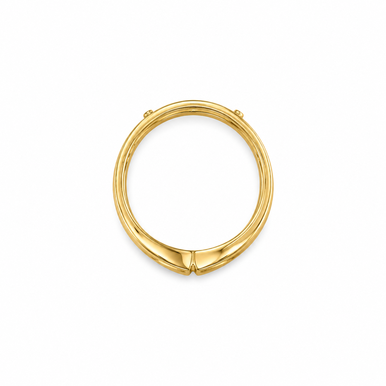 10KT Yellow Gold 0.15 CTW Diamond Ring Guard [K12H]