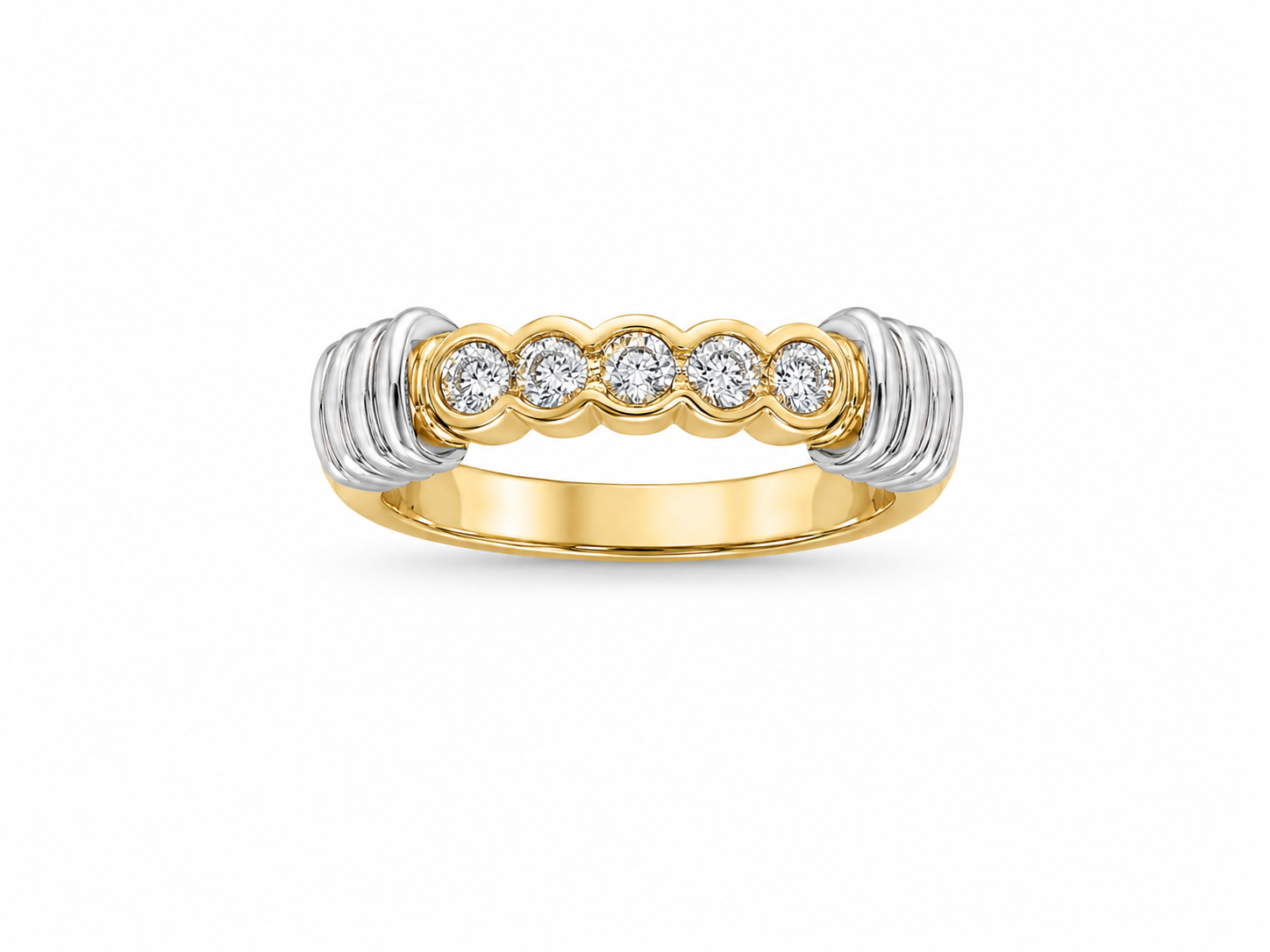14KT Yellow Gold 0.43 CTW Diamond Band [K15H]
