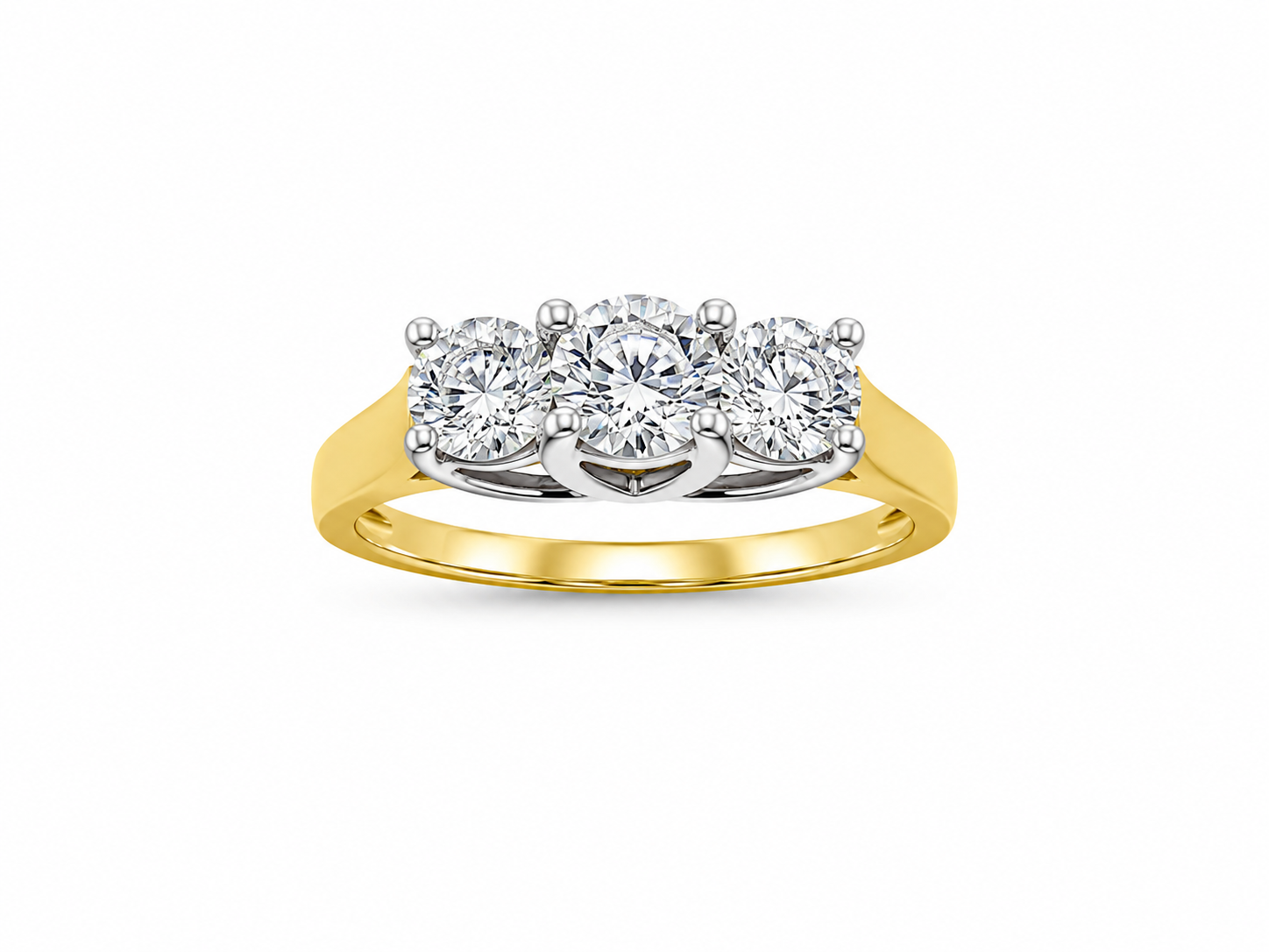 14KT Yellow Gold 1.00 CTW Ladies Diamond Ring [K45H]]