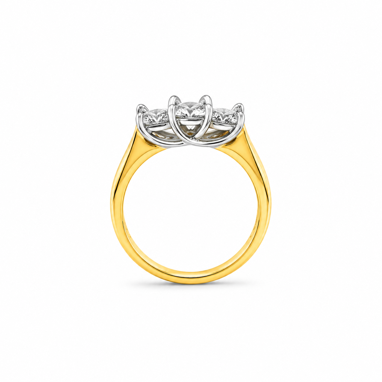 14KT Yellow Gold 1.00 CTW Ladies Diamond Ring [K45H]]