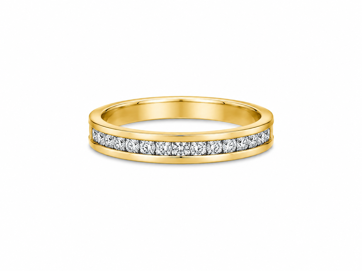 14KT Yellow Gold 0.15 CTW Diamond Band [K16H]