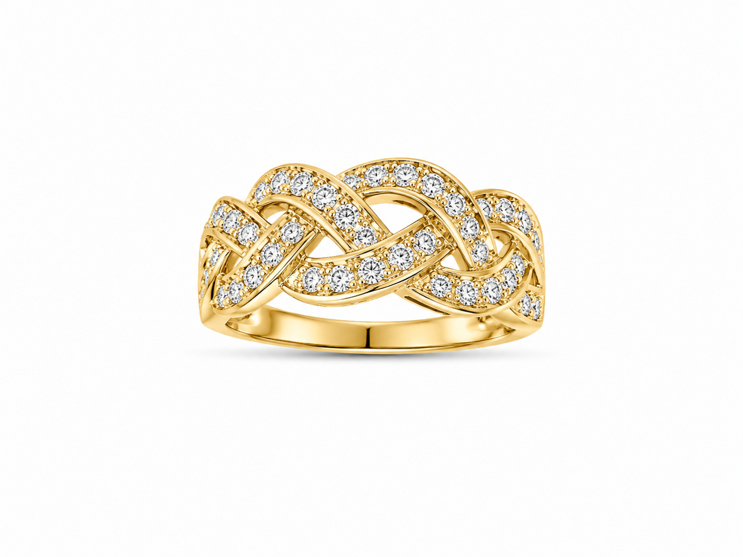 14KT Yellow Gold 0.50 CTW Diamond Ladies Ring [K16H]