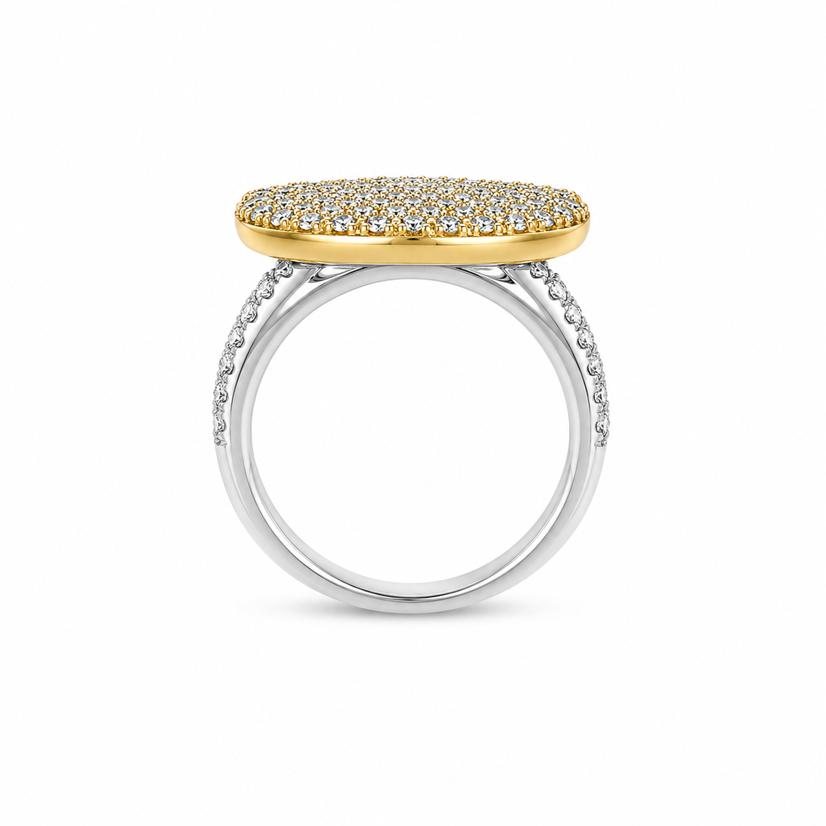 14KT Two Tone Gold 2.0 CTW Diamond Ladies Ring [K52H]