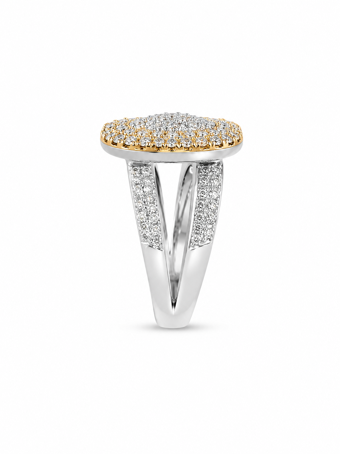 14KT Two Tone Gold 2.0 CTW Diamond Ladies Ring [K52H]