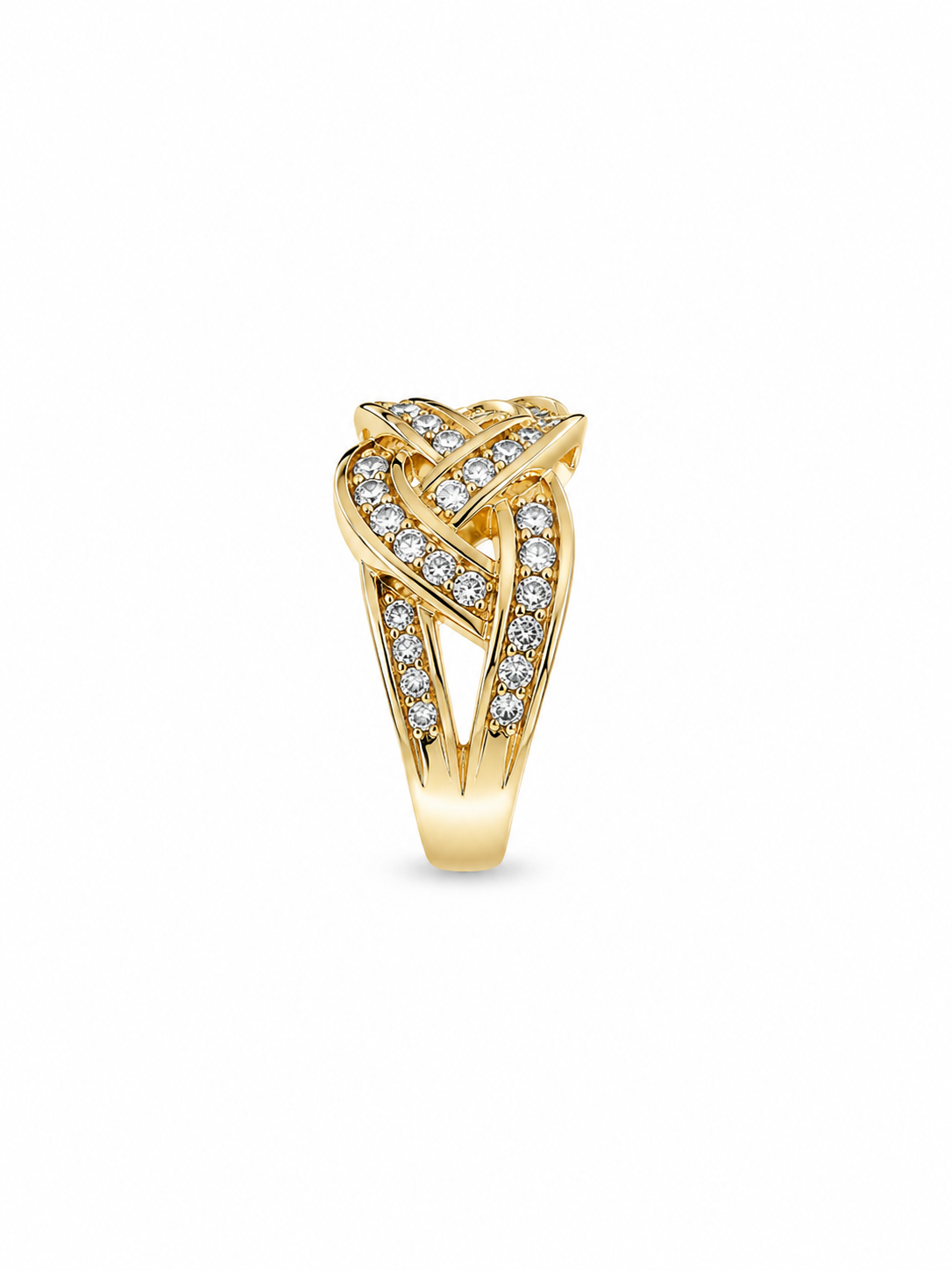 10KT Yellow Gold  0.25 CTW Diamond Ring [K12H]