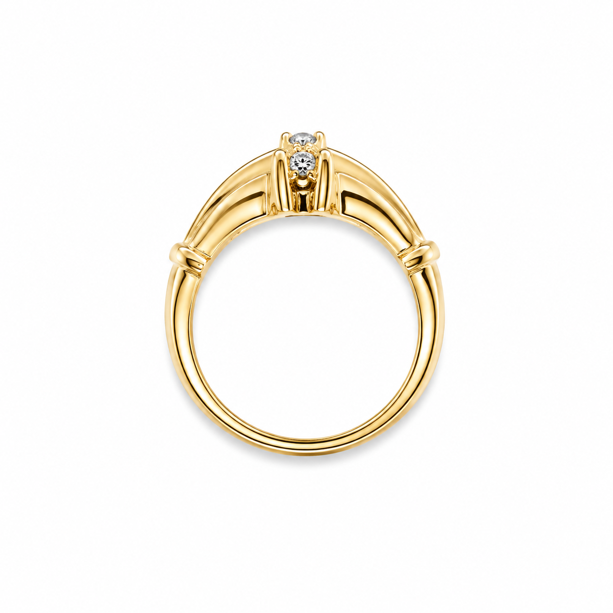 14Kt Yellow Gold 0.50 CTW Diamond Ring [K19H]