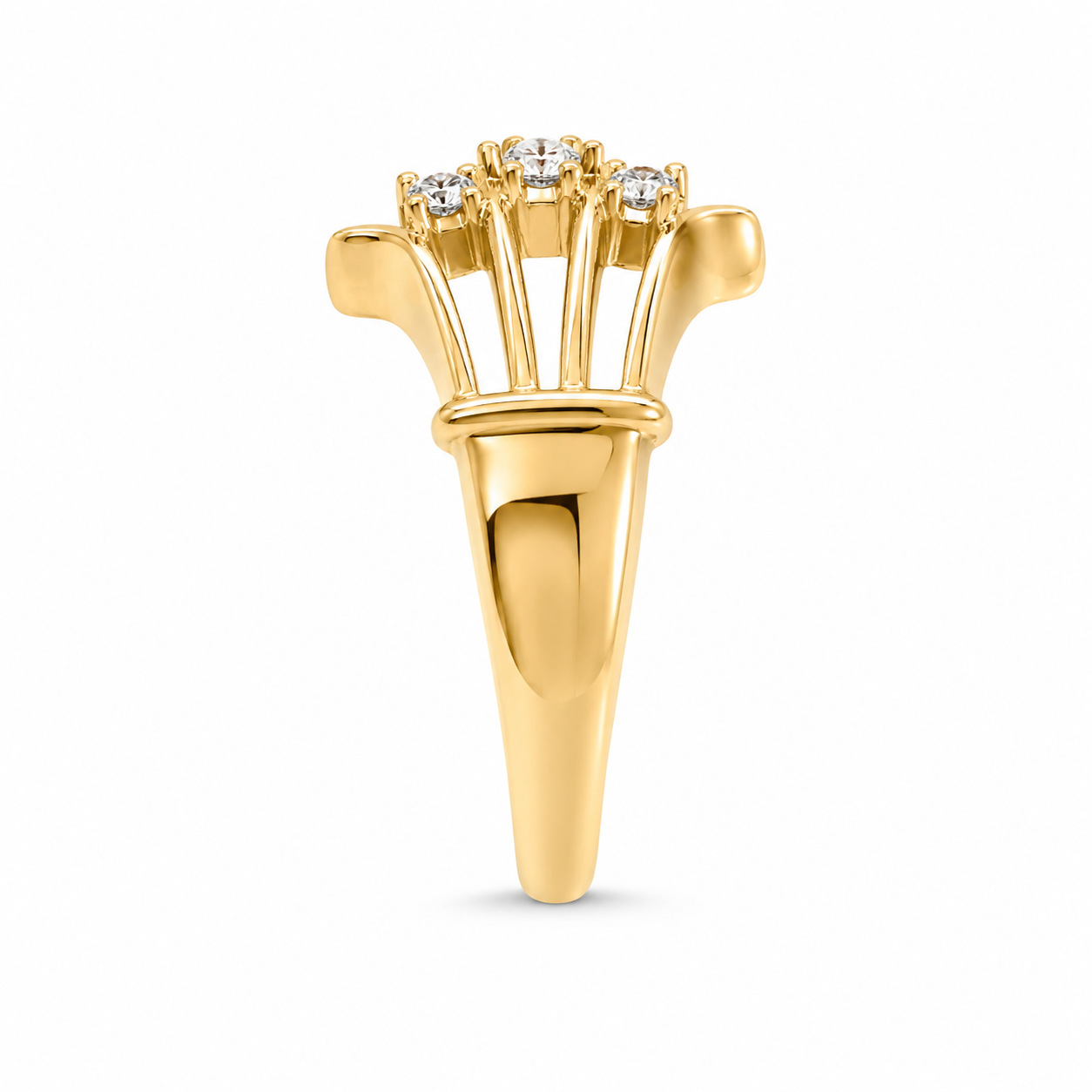 14Kt Yellow Gold 0.50 CTW Diamond Ring [K19H]