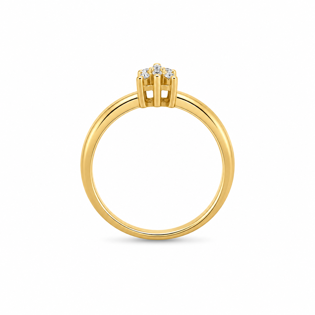 10KT Yellow Gold 0.20 CTW Diamond Enhancer Ring [K6H50]