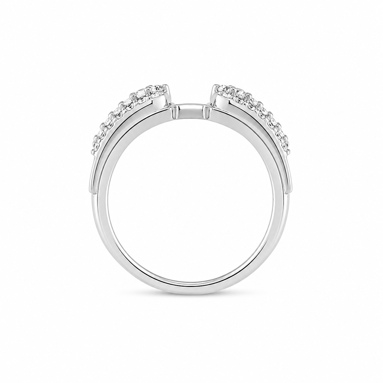 14KT White Gold 0.38 CTW Diamond Enhancer Ring [K23H]