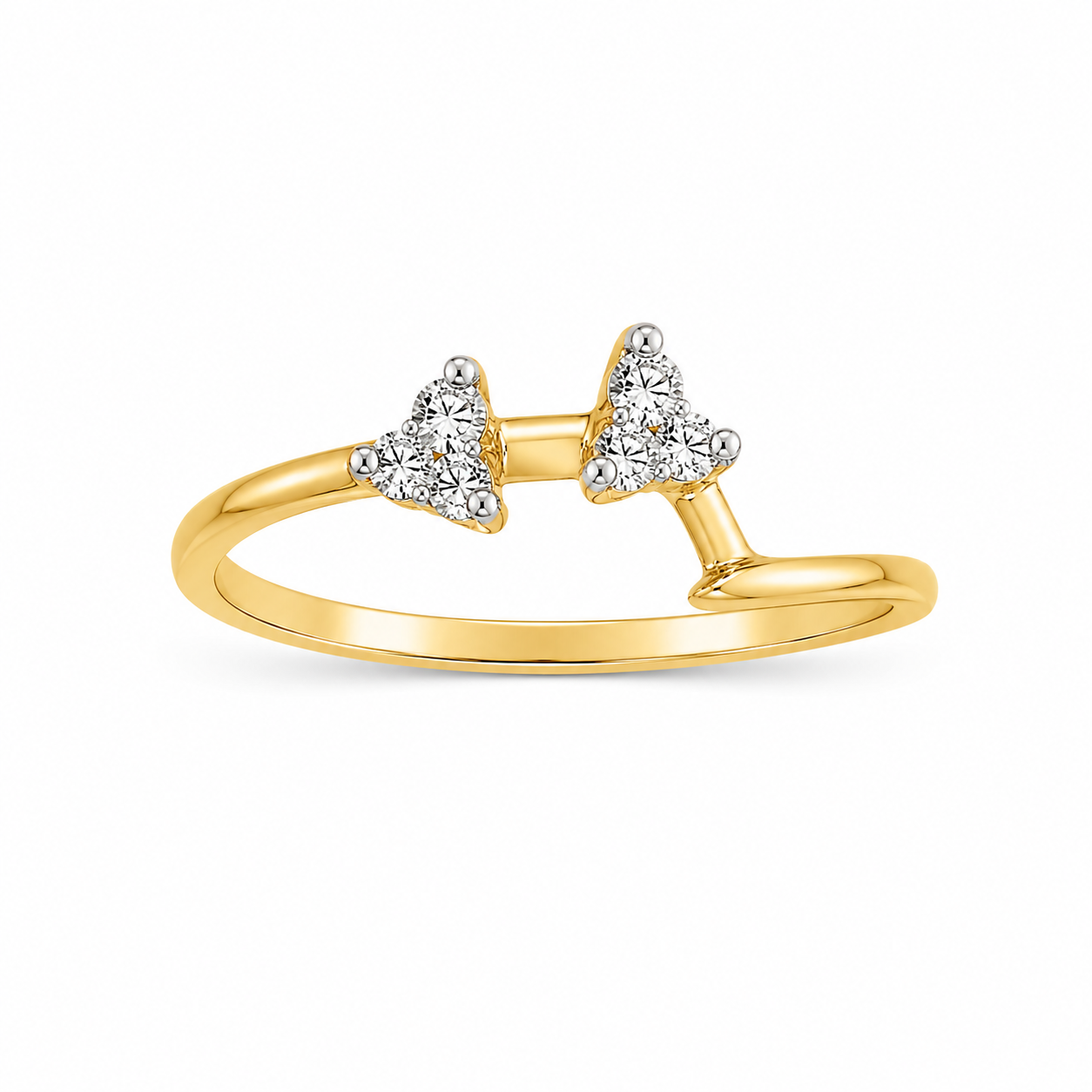 14KT Yellow Gold 0.25 CTW Diamond Enhancer Ring [K6H]