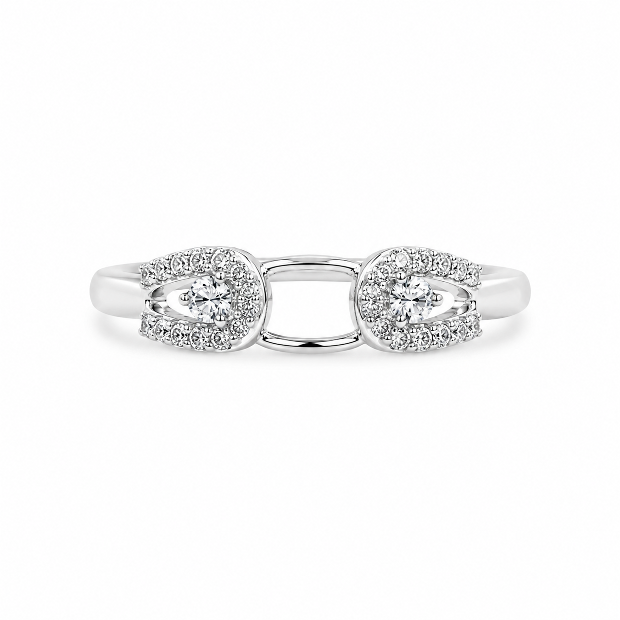 14KT White Gold 0.38 CTW Diamond Enhancer Ring [K23H]