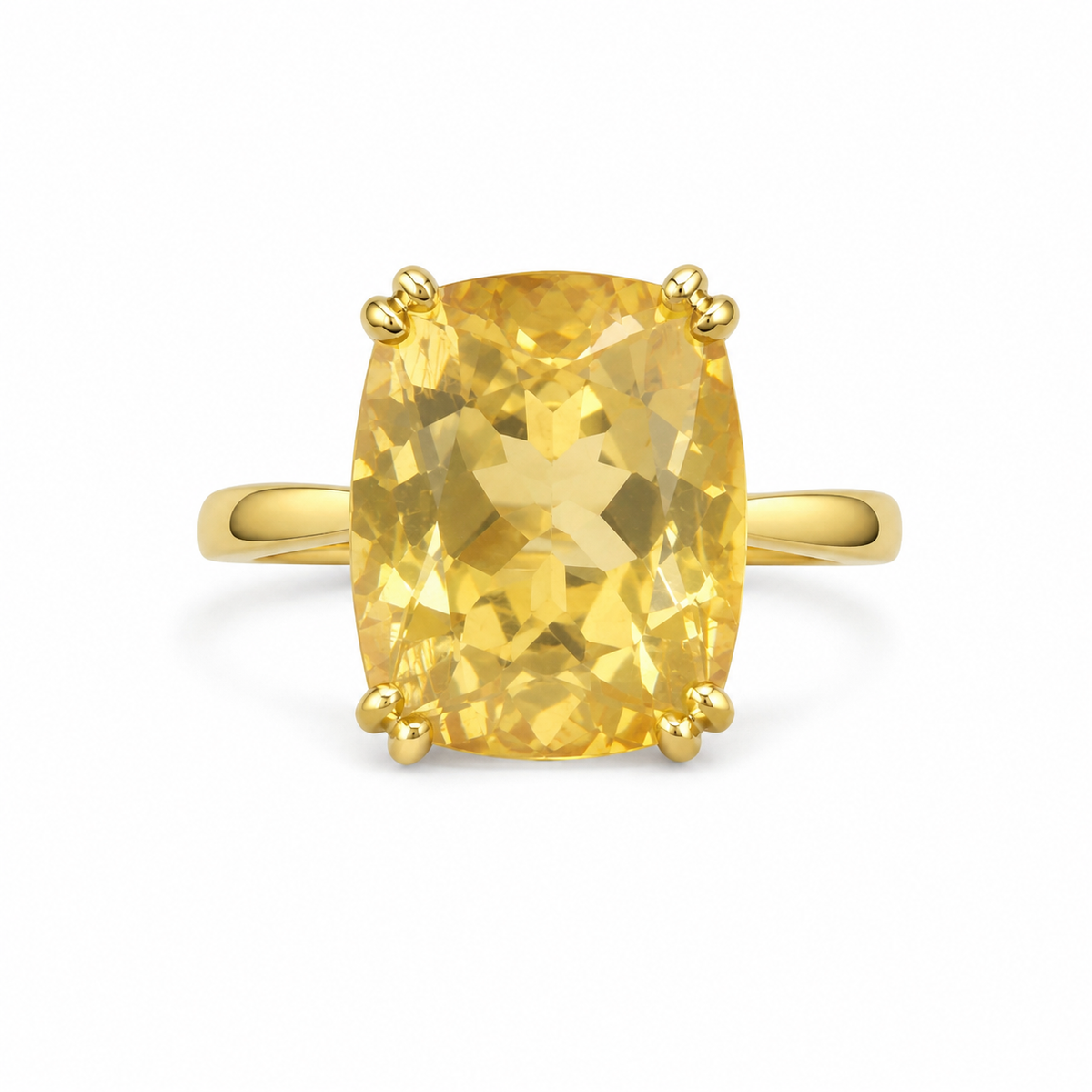 14KT Yellow Gold 4.40 STW Citrine Ring [A4B2- K11H]