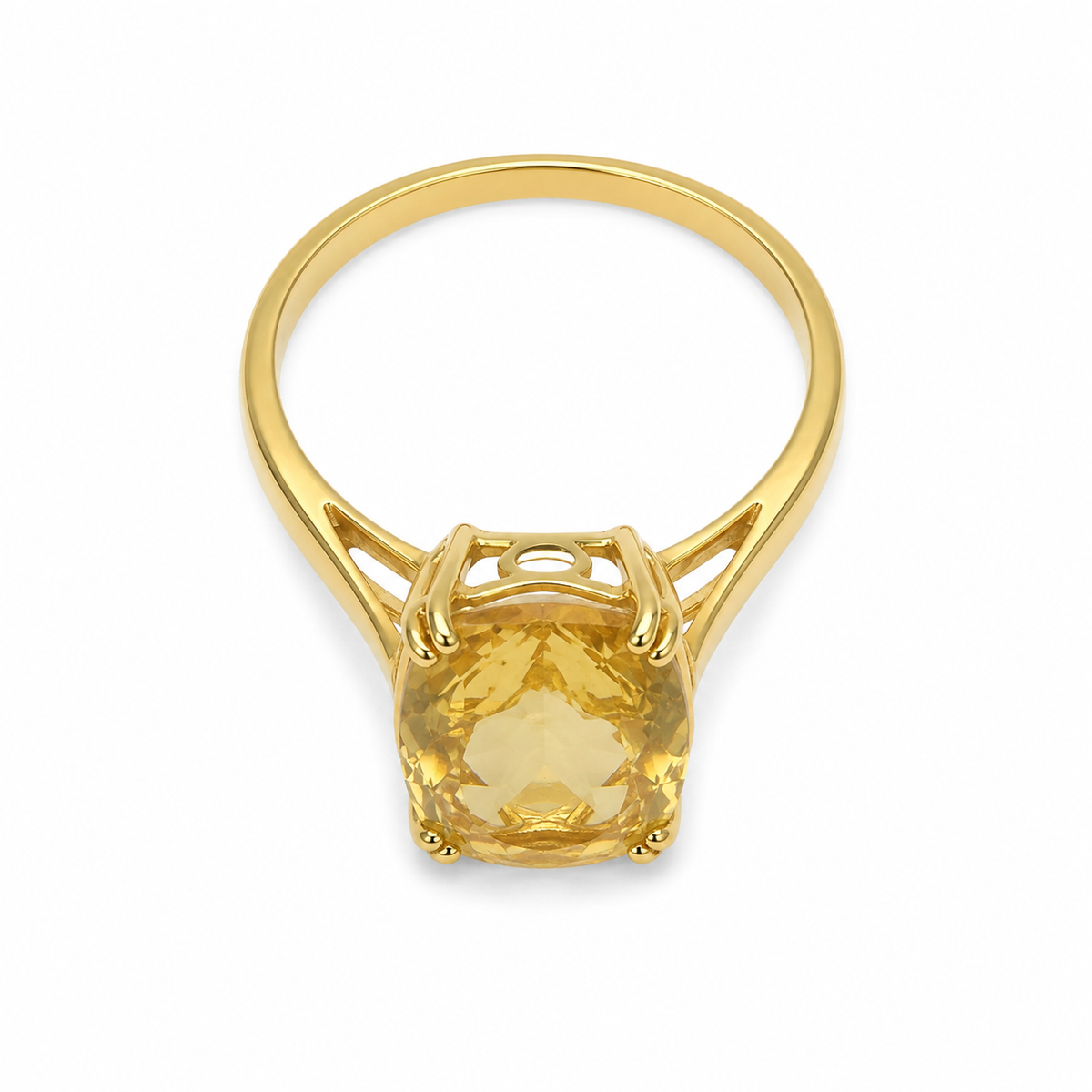 14KT Yellow Gold 4.40 STW Citrine Ring [A4B2- K11H]