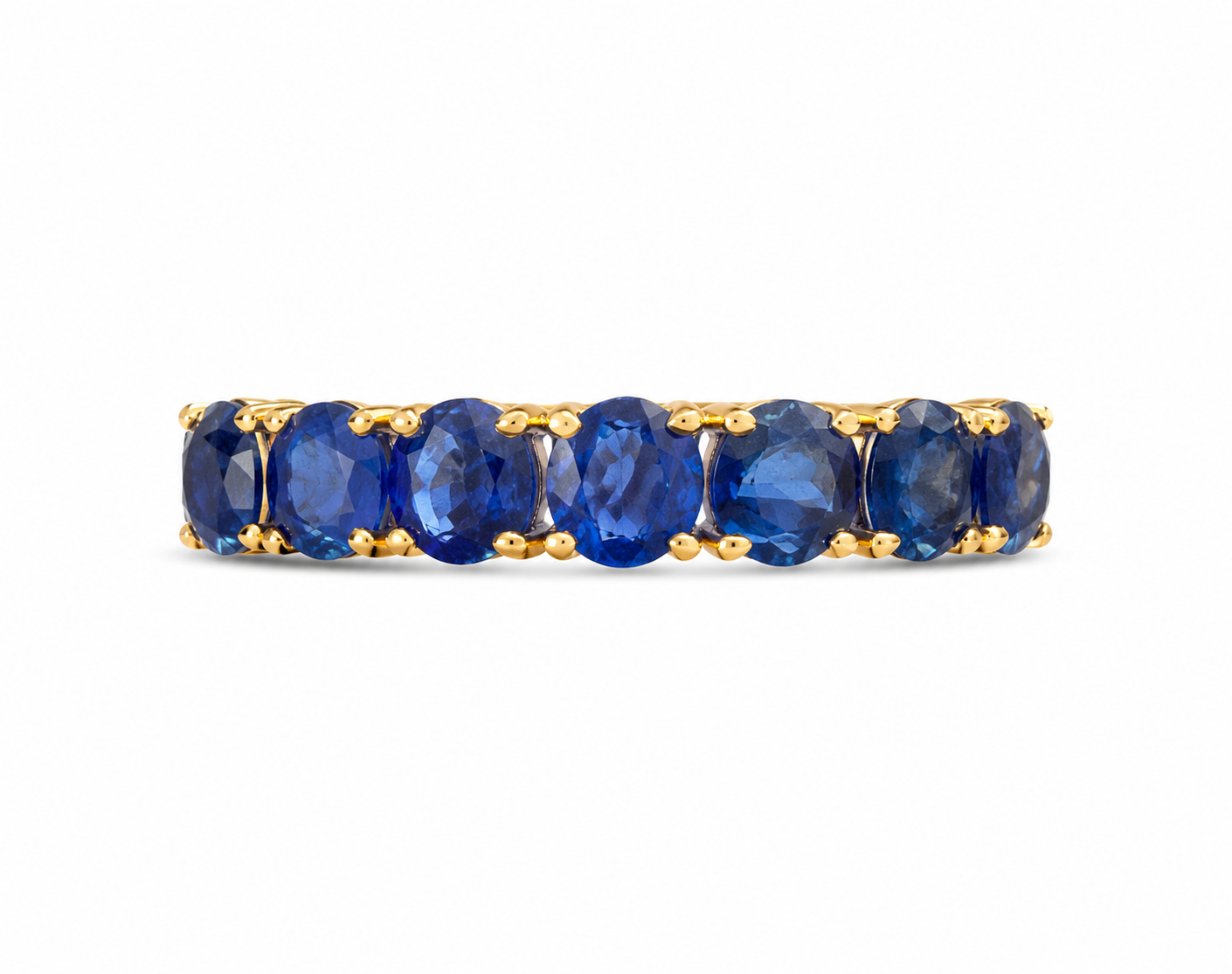 22KT Yellow Gold 0.50 STW Sapphire Band A2B5 [K15H]