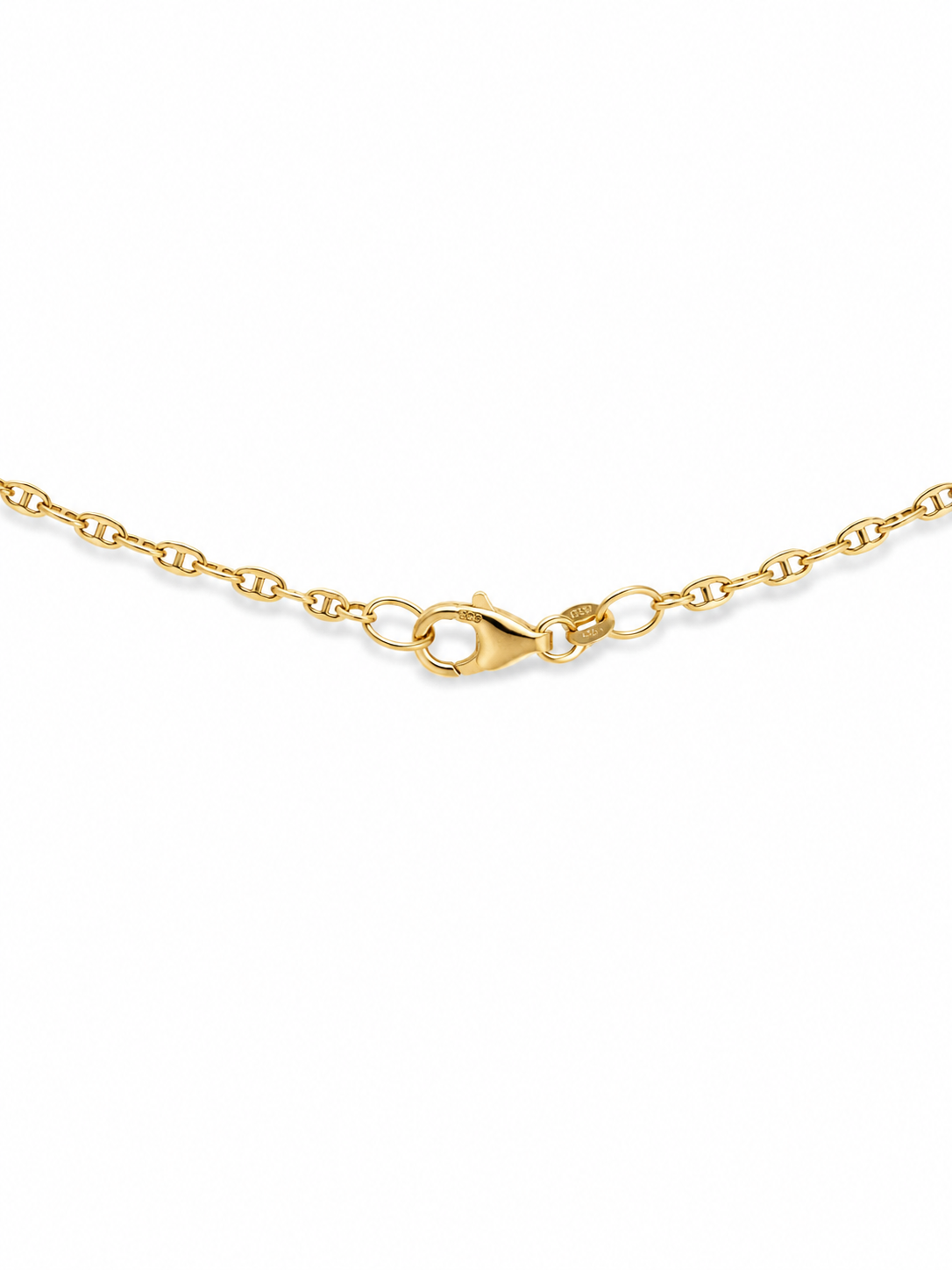 14KT Solid Yellow Gold 1 MM Mariner Link Chain