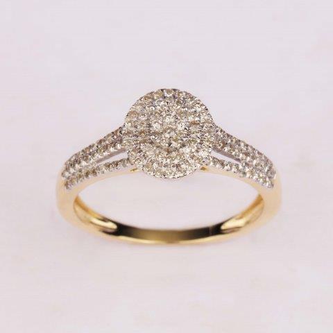 10K Yellow 0.33Ct D-Ladies Rings