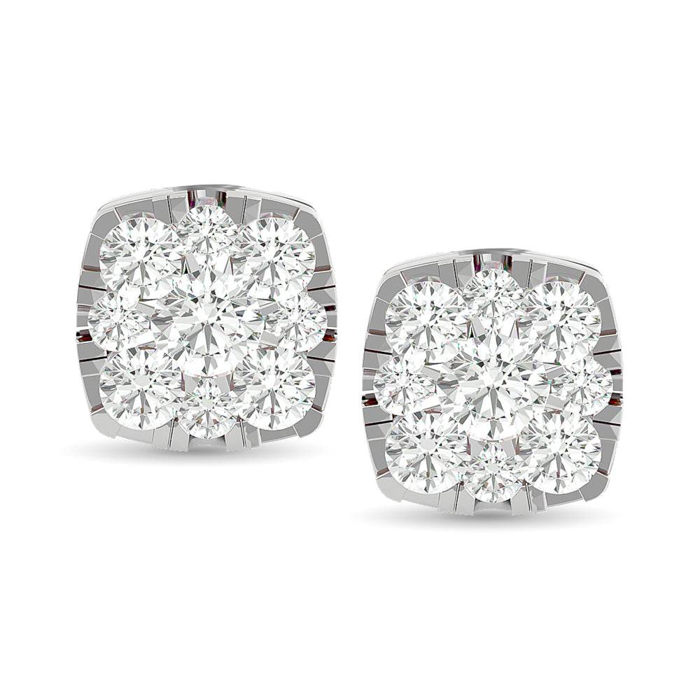Diamond 3/8 Ct.Tw. Fashion Earrings In 14K White Gold